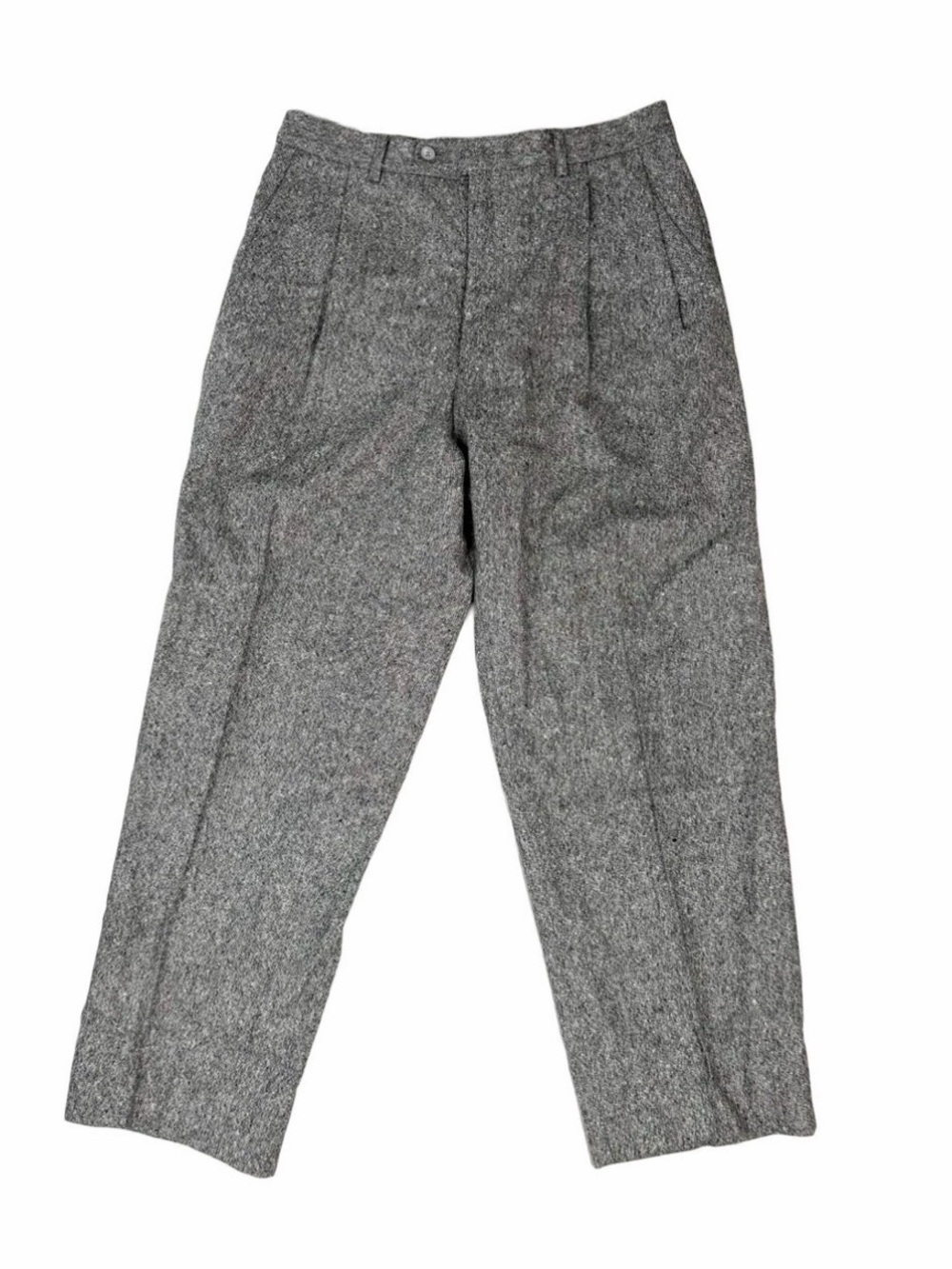 Vintage 32x38 100% Wool Pleated Dress Pants Trousers Made in Italy
